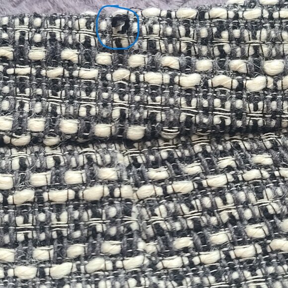 LOFT Black White and Gray Tweed Pattern Mini Skirt size 4 - Picture 8 of 11